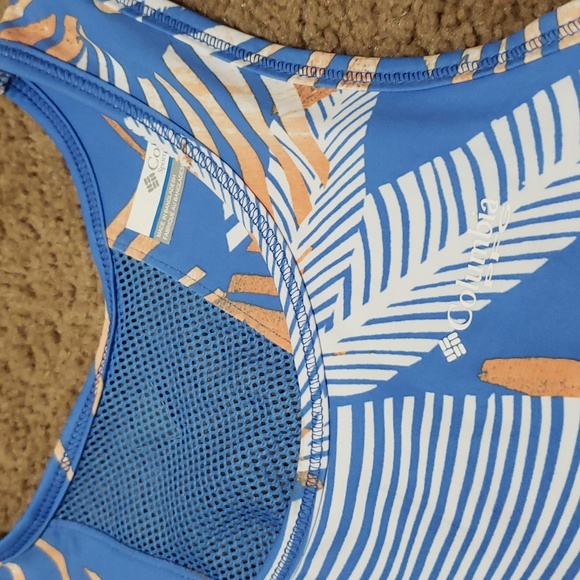 Columbia PFG Midway Bay Dress Tunic Blue Tropical Design Size XXS 2TP $50 NWT - Picture 4 of 12